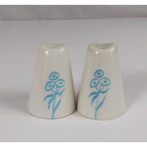 Vintage Royal China Maytime Blue Flowers Stetson Mini Salt & Pepper Shakers